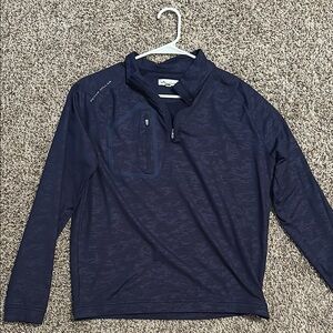 Peter Millar Navy Quarter-Zip Pullover
